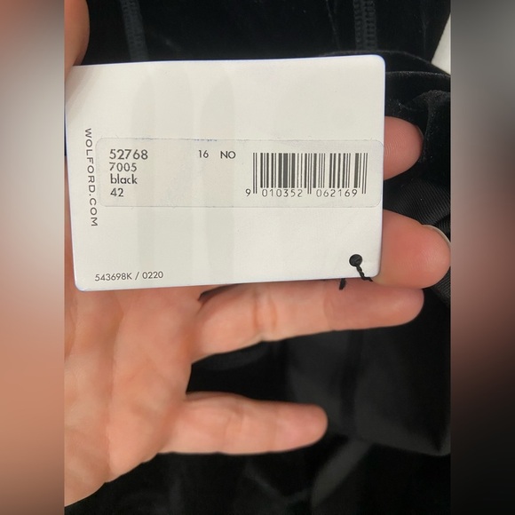 NWT Wolford Velvet Blake Dress Black Size 12 - Picture 7 of 9